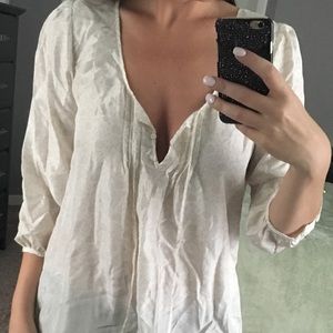 Long sleeve top with print